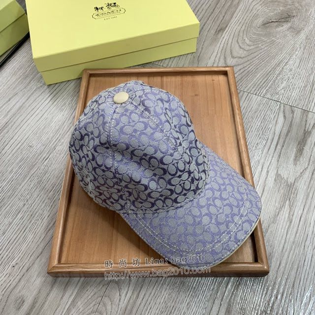 Coach男女同款帽子 蔻馳經典印花棒球帽鴨舌帽  mm1756